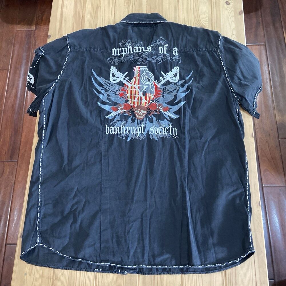 Toxic Waste Shirt Mens 4XL Orphans Bankrupt society Punk Rock Short Sleeve - Picture 9 of 11